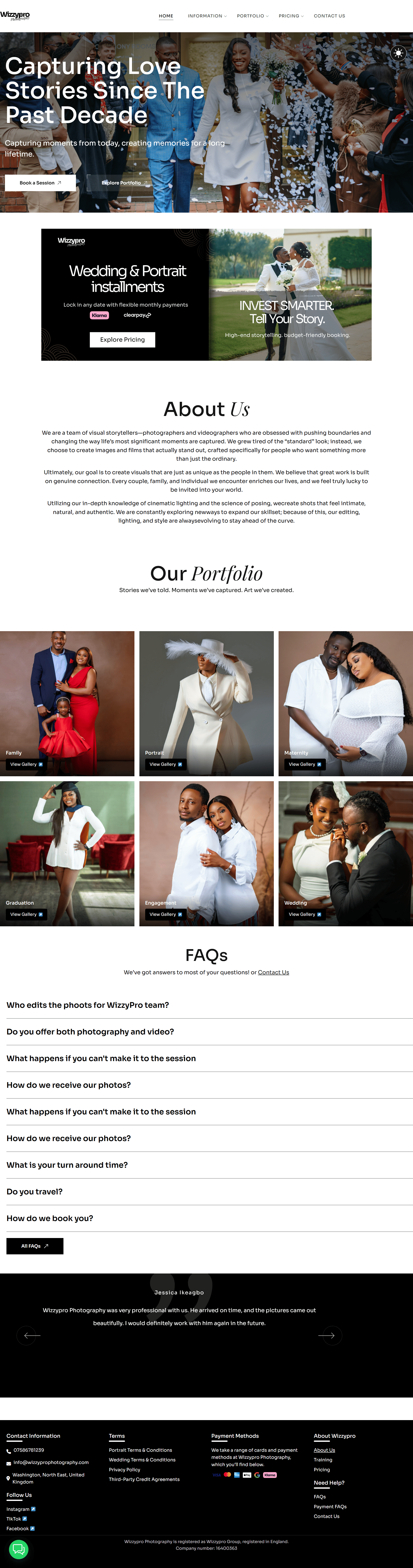 Website design for Lagos businesses portfolio example 3